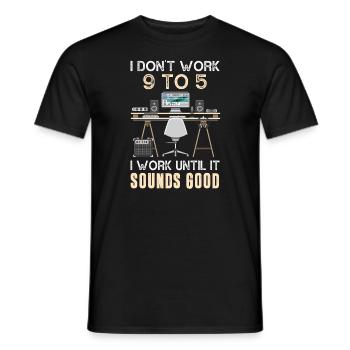Music producer - Men's T-Shirt - black - Front - AI Model Male 178 light (178cm)
