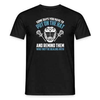Lacrosse Goalie - Männer T-Shirt - Schwarz - Vorne - AI Model Male 178 light (178cm)