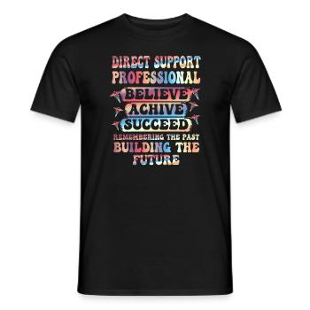 DSP Soutien direct Infirmière DSP professionnelle - T-shirt homme - noir - Devant - AI Model Male 178 light (178cm)