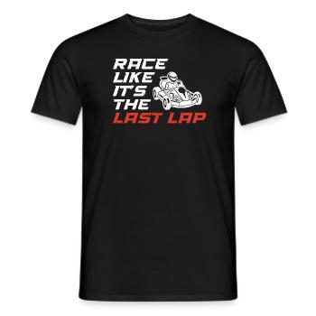 Go Kart Racing Karting - Männer T-Shirt - Schwarz - Vorne - AI Model Male 178 light (178cm)