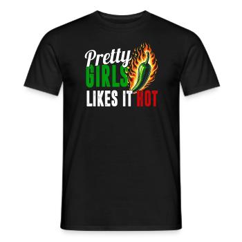 Mexican Jalapeno Chili - Men's T-Shirt - black - Front - AI Model Male 178 light (178cm)