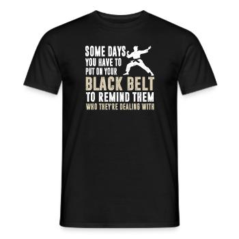 BJJ Jiu JItsu - Men's T-Shirt - black - Front - AI Model Male 178 light (178cm)