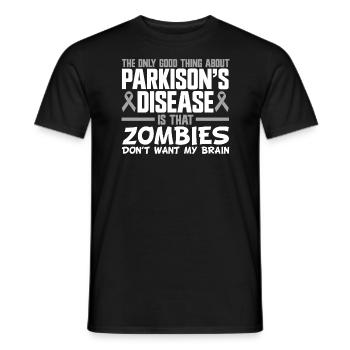 Warrior Parkinson Awareness - Men's T-Shirt - black - Front - AI Model Male 178 light (178cm)