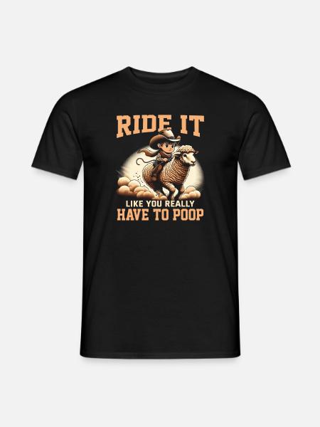 Mutton Buster - Männer T-Shirt - Schwarz