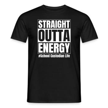 School Custodian - Men's T-Shirt - black - Front - AI Model Male 178 light (178cm)