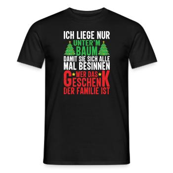 Noël drôle réveillon de Noël - T-shirt homme - noir - Devant - AI Model Male 178 light (178cm)