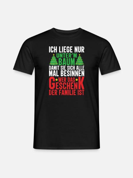 Weihnachten lustig Heiligabend - Männer T-Shirt - Schwarz