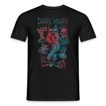 Harry Potter Dark Mark & Horcruxes Design - Men's T-Shirt - black - Front - AI Model Male 178 light (178cm)