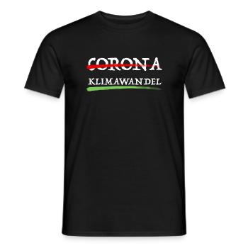 Klimawandel | Erderwärmung, Umweltschutz, Natur - Männer T-Shirt - Schwarz - Vorne - AI Model Male 178 light (178cm)