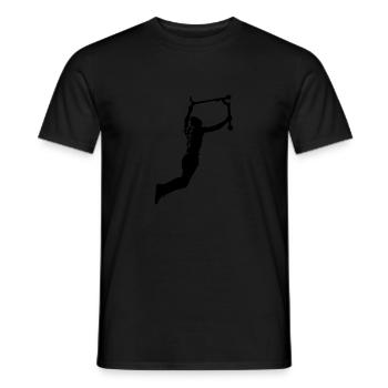 freestyle scooter - Men's T-Shirt - black - Front - AI Model Male 178 light (178cm)