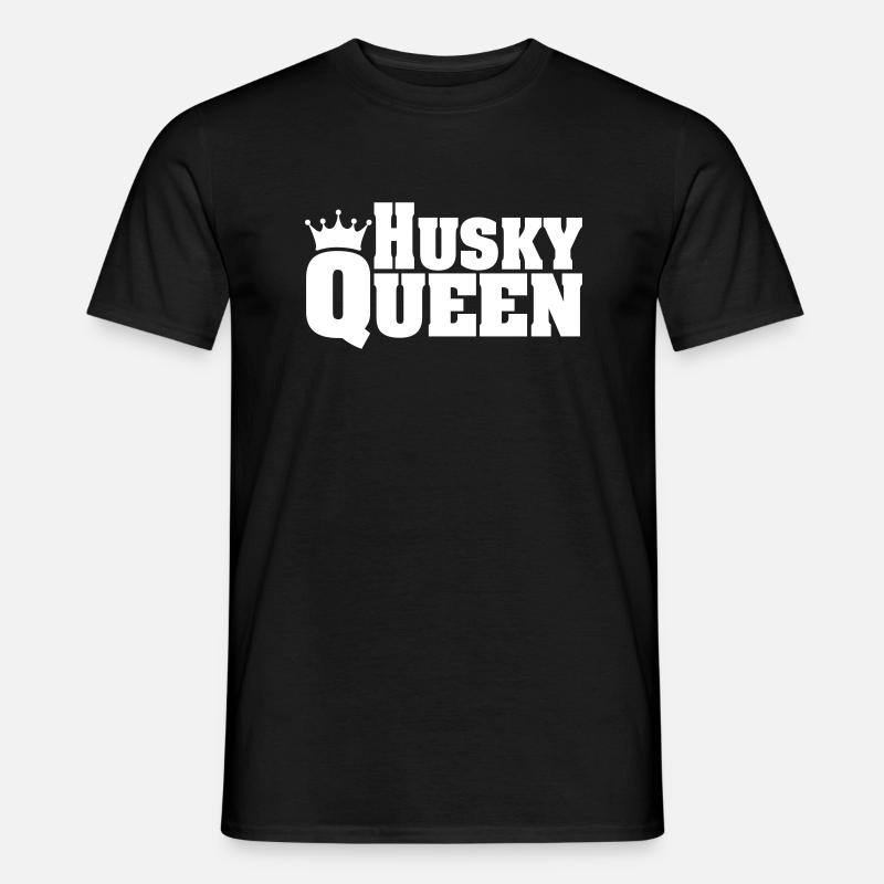 HUSKY QUEEN - Männer T-Shirt - Schwarz
