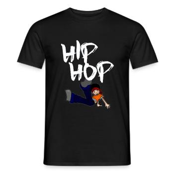 Hip Hop im dunklem Design - Männer T-Shirt - Schwarz - Vorne - AI Model Male 178 light (178cm)