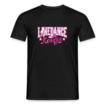 Linedance Königin Western Tanz Cowgirly - Männer T-Shirt - Schwarz - Vorne - AI Model Male 178 light (178cm)