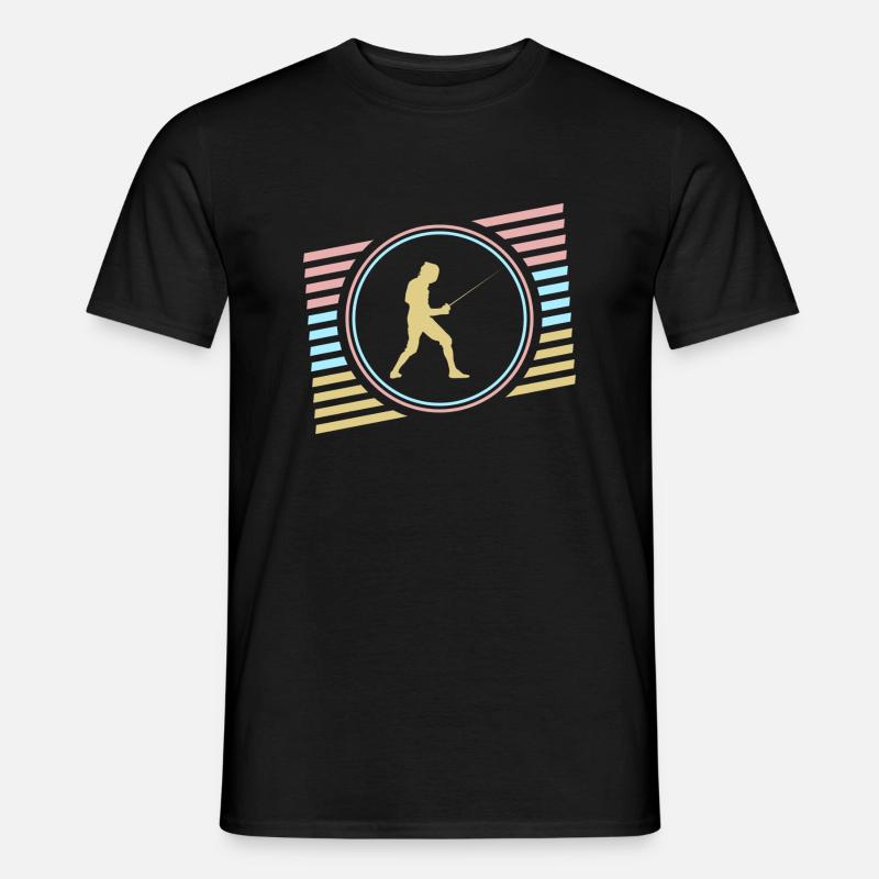 Fechten - Männer T-Shirt - Schwarz