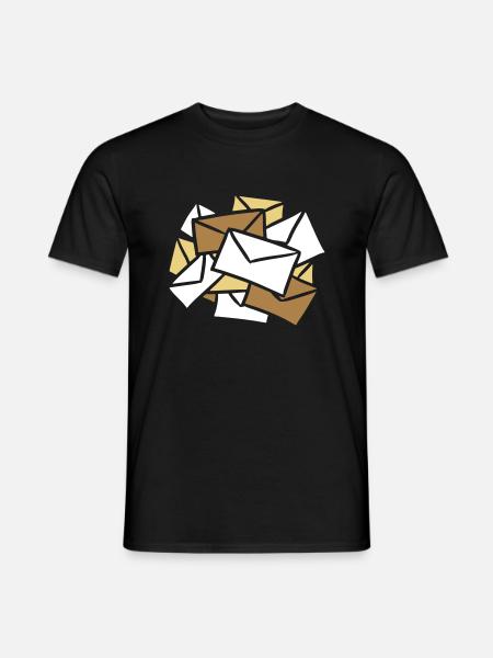 News Letters Mail mail - Men's T-Shirt - black