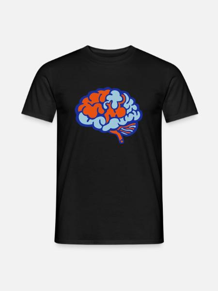Brain brain 712 - Men's T-Shirt - black