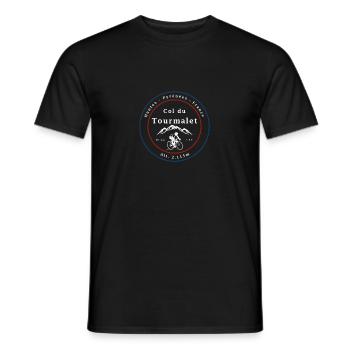 Col du Tourmalet - Männer T-Shirt - Schwarz - Vorne - AI Model Male 178 light (178cm)