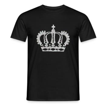 krone crown koenig king castle schloss tower burg2 - Männer T-Shirt - Schwarz - Vorne - AI Model Male 178 light (178cm)