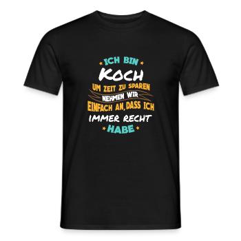 Kochen - Ich bin Koch - Männer T-Shirt - Schwarz - Vorne - AI Model Male 178 light (178cm)