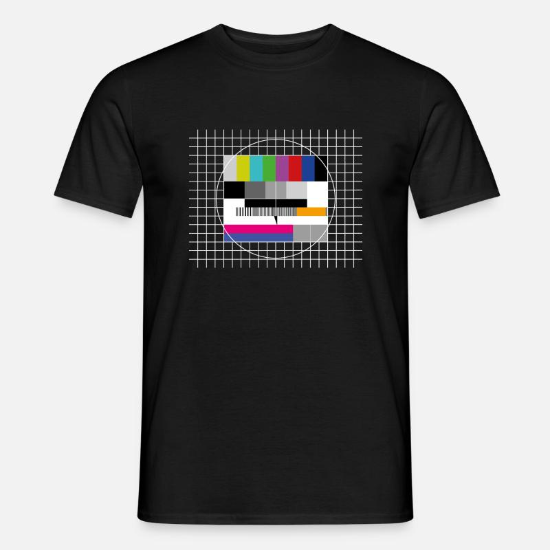 Analoges Testbild (FuBK-Testbild - Männer T-Shirt - Schwarz