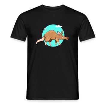 Aardvark - Men's T-Shirt - black - Front - AI Model Male 178 light (178cm)