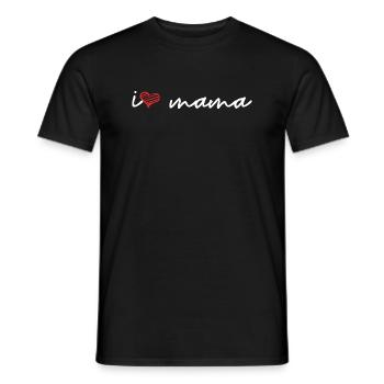 I love Mom - T-shirt homme - noir - Devant - AI Model Male 178 light (178cm)