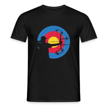 CompoundTargetArcherW-02 - T-shirt homme - noir - Devant - AI Model Male 178 light (178cm)