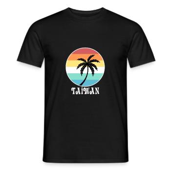 Taiwan - T-shirt homme - noir - Devant - AI Model Male 178 light (178cm)