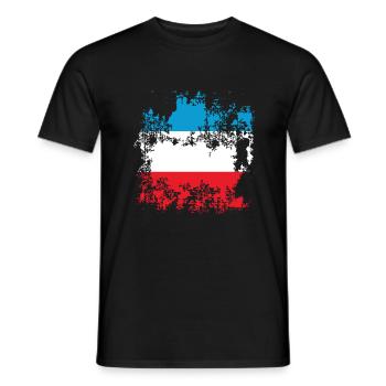 Drapeau Luxembourg Luxembourg - T-shirt homme - noir - Devant - AI Model Male 178 light (178cm)
