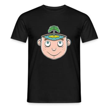 Urlaub im Kopf - Männer T-Shirt - Schwarz - Vorne - AI Model Male 178 light (178cm)