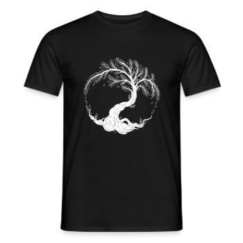 Baum des Lebens. - Männer T-Shirt - Schwarz - Vorne - AI Model Male 178 light (178cm)