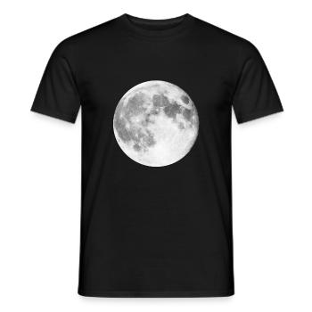 Mond - Männer T-Shirt - Schwarz - Vorne - AI Model Male 178 light (178cm)