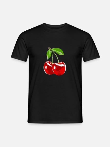 Cherry cherry fruit harvest - Men's T-Shirt - black