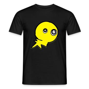 cute monster character - Men's T-Shirt - black - Front - AI Model Male 178 light (178cm)