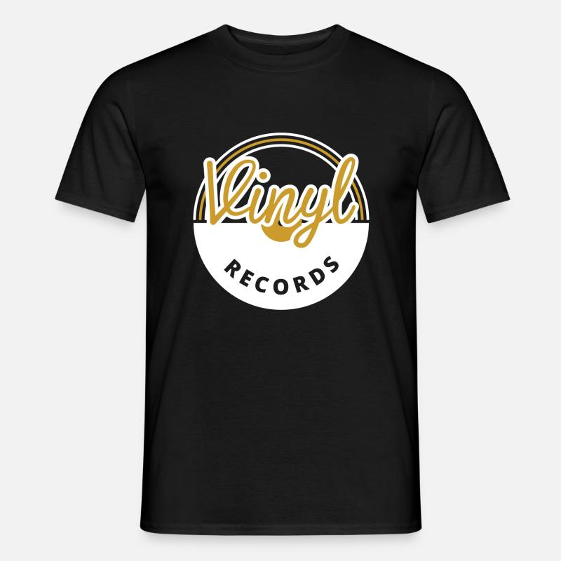Schallplatten - Männer T-Shirt - Schwarz