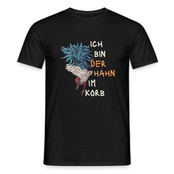 Ich Bin Der Hahn Im Korb. Lustiges Geschenk Fun - Männer T-Shirt - Schwarz - Vorne - AI Model Male 178 light (178cm)