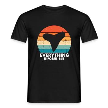 Conception de l’archéologie fossile Fossiles Chasseurs de fossiles - T-shirt homme - noir - Devant - AI Model Male 178 light (178cm)
