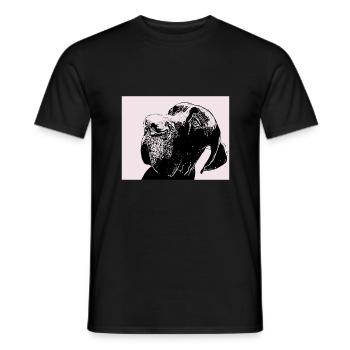 Deutsche Dogge - Männer T-Shirt - Schwarz - Vorne - AI Model Male 178 light (178cm)