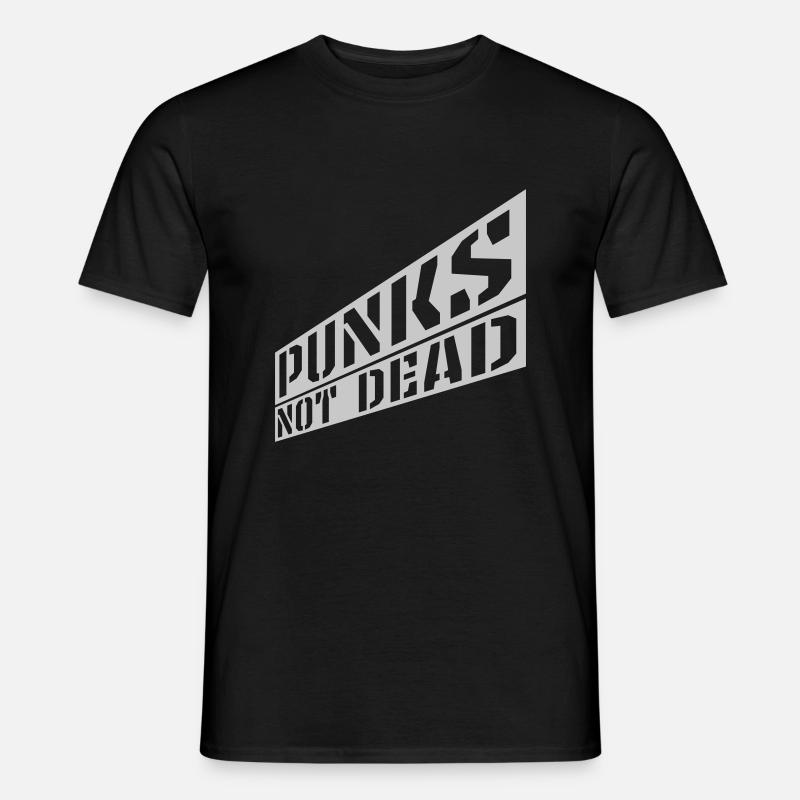 punks not dead Zitat - Männer T-Shirt - Schwarz