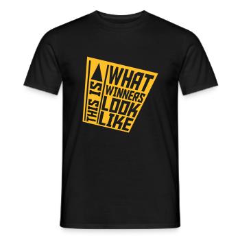 What Winners Look Like - Männer T-Shirt - Schwarz - Vorne - AI Model Male 178 light (178cm)