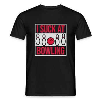 Je suis nul au bowling - T-shirt homme - noir - Devant - AI Model Male 178 light (178cm)