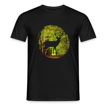 Sea Water Beach - Men's T-Shirt - black - Front - AI Model Male 178 light (178cm)