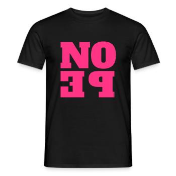 NOPE - sei kein ja-Sager! - Männer T-Shirt - Schwarz - Vorne - AI Model Male 178 light (178cm)