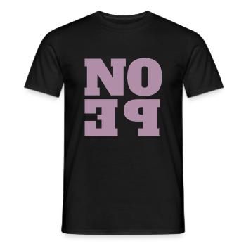 NOPE - ne soyez pas un béni-oui-oui! - T-shirt homme - noir - Devant - AI Model Male 178 light (178cm)