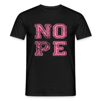 NOPE - ne soyez pas un béni-oui-oui! - T-shirt homme - noir - Devant - AI Model Male 178 light (178cm)