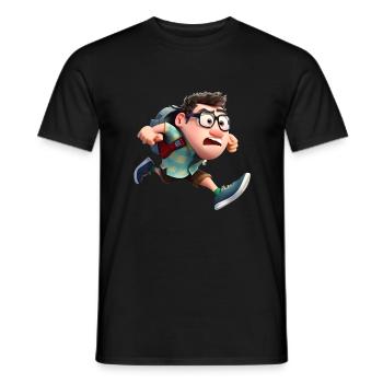 Pals pixélisés - T-shirt homme - noir - Devant - AI Model Male 178 light (178cm)