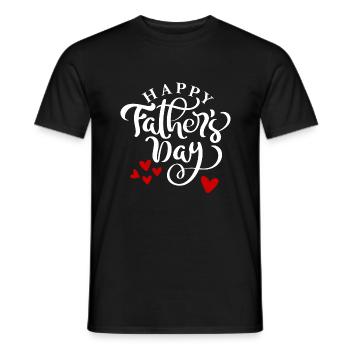 Bonne fête des pères - T-shirt homme - noir - Devant - AI Model Male 178 light (178cm)