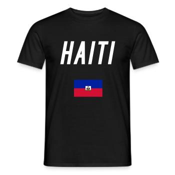 haiti - T-shirt homme - noir - Devant - AI Model Male 178 light (178cm)