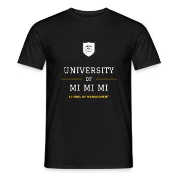 Mi Akadmie 3 - Männer T-Shirt - Schwarz - Vorne - AI Model Male 178 light (178cm)
