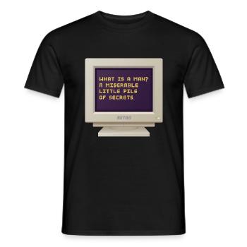 CRT Design - Was ist ein Mann? - Männer T-Shirt - Schwarz - Vorne - AI Model Male 178 light (178cm)